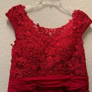 Prom dress in red